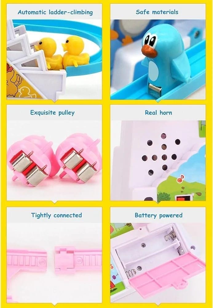 Kids Electric Duck Climbing Stairs Toys Roller-3